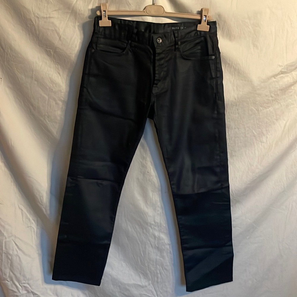 John Varvatos Made in U.S.A. coated jeans! Perfect condition! BOWERY